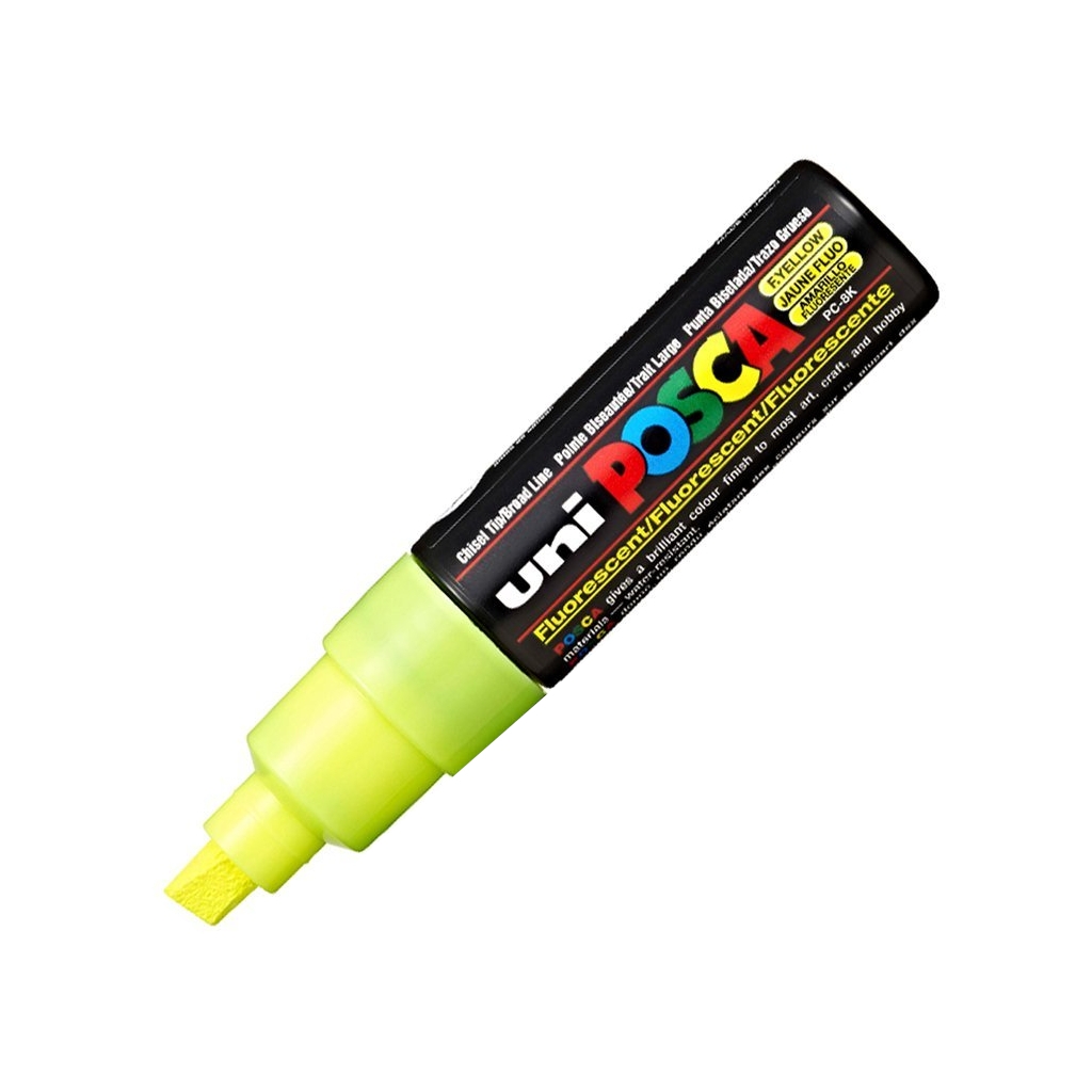 

Маркер Uni POSCA PC-8K 8мм скошенный (флуоресцентный желтый (fluorescent yellow) F2)