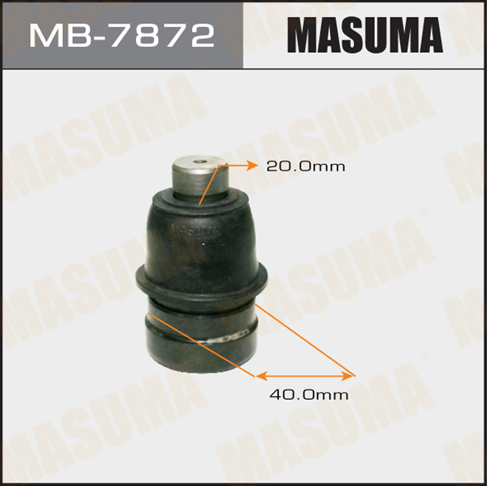 

Опора шаровая MITSUBISHI 02- передн. нижн. MASUMA MB-7872