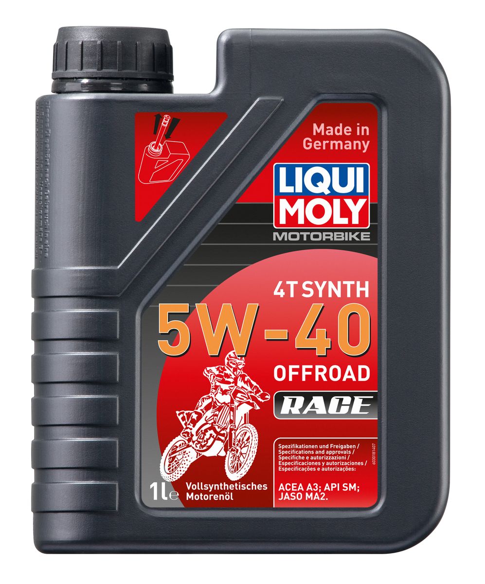 

LIQUI MOLY Синт, мот,масло д/4-т,мотоц, Motorbike 4T Synth Offroad Race 5W-40, Motorbike 4T Synth Offroad Race