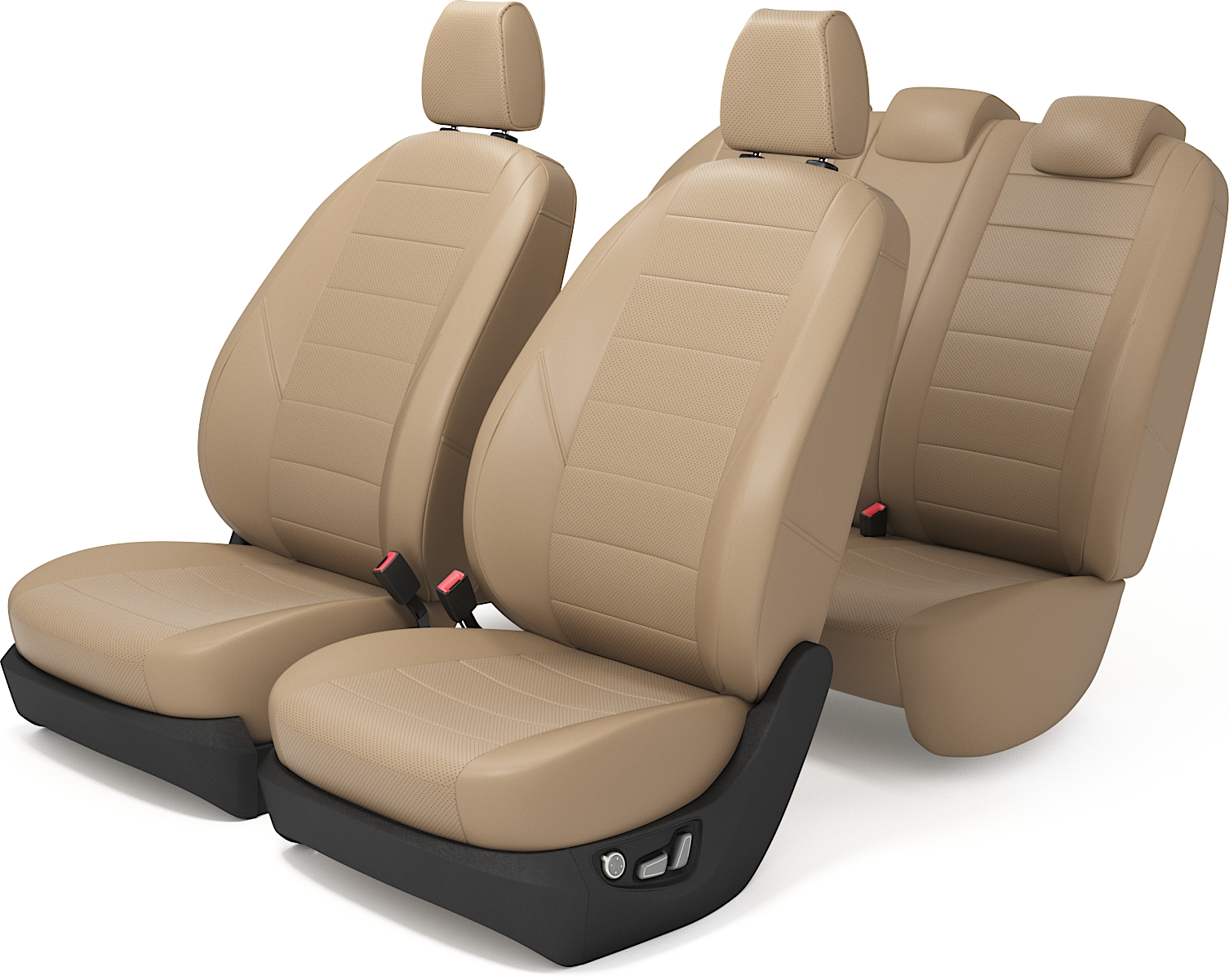 

Чехлы на сиденья для Киа Спортейдж 4 с 2016 по 2021 год, Экокожа, Бежевый, LSportage42016go