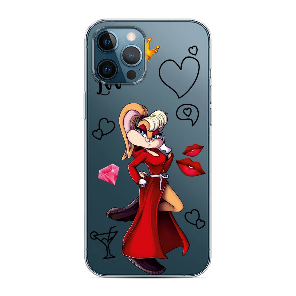 

Чехол на Apple iPhone 12 Pro Max Rich Lola Bunny, Красный;бежевый;оранжевый, 12750-6