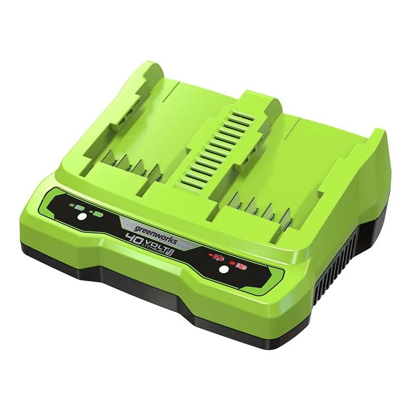 Быстрое зарядное устройство на 2 слота Greenworks G40UC8 40V 2938807 8999₽