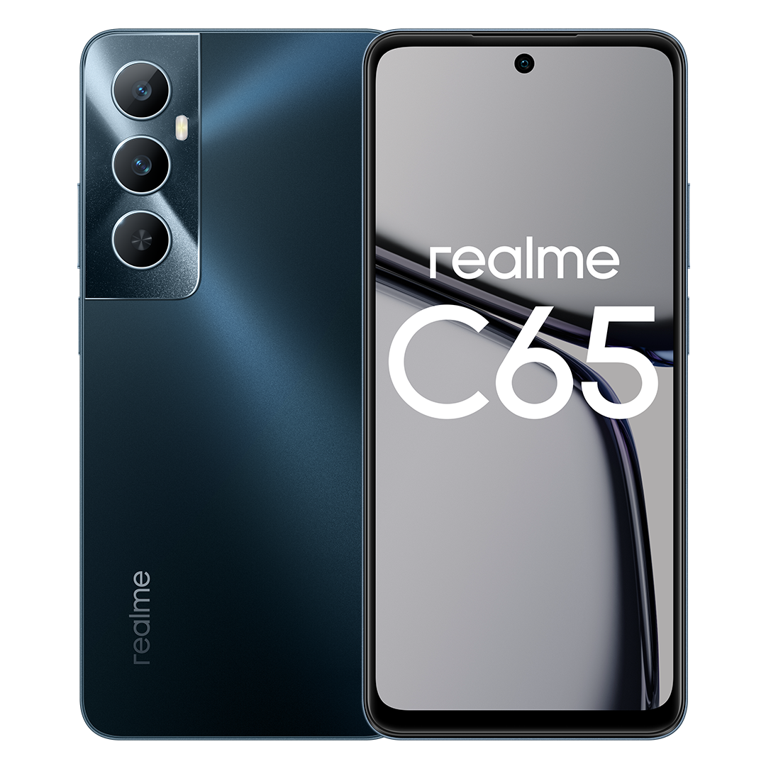 

Смартфон Realme RMX3910 C65 6/128 Gb черный, C65