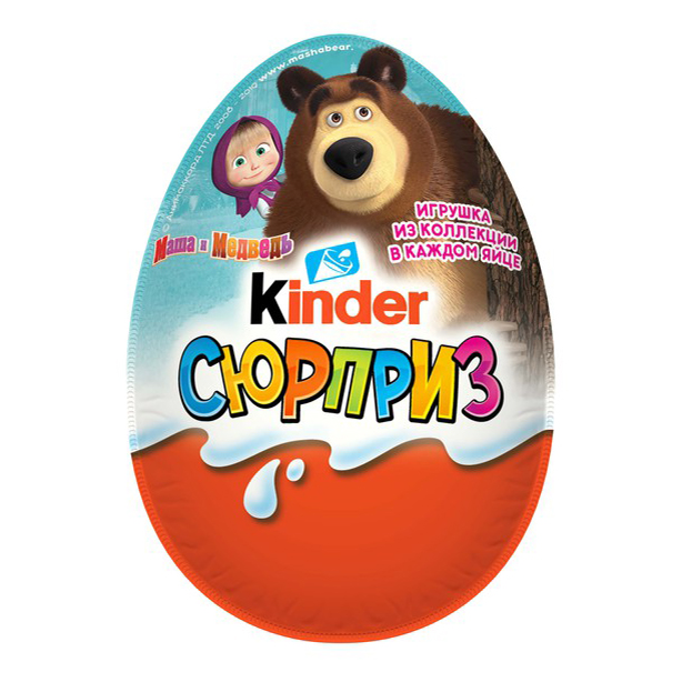 

Яйцо Kinder сюрприз молочный шоколад 20 г