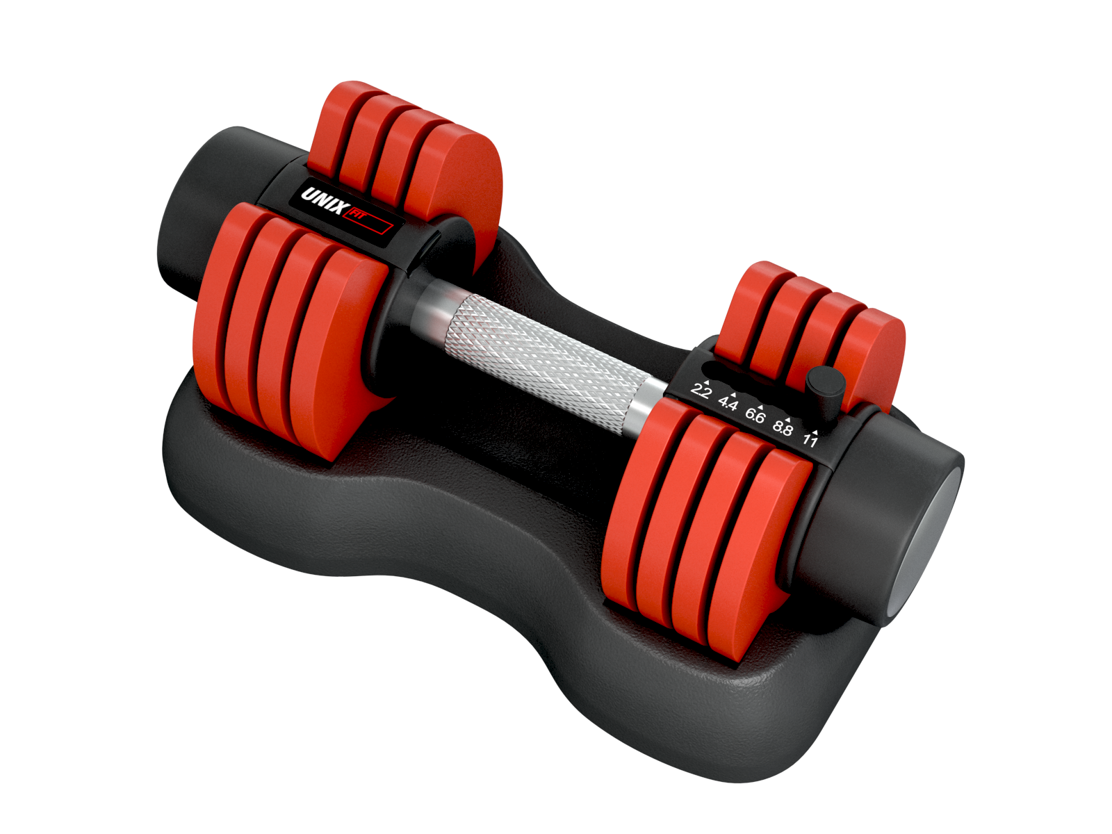 

UnixFit DBREGU11RD, 11 кг, red, Красный;черный, DBREGU11RD