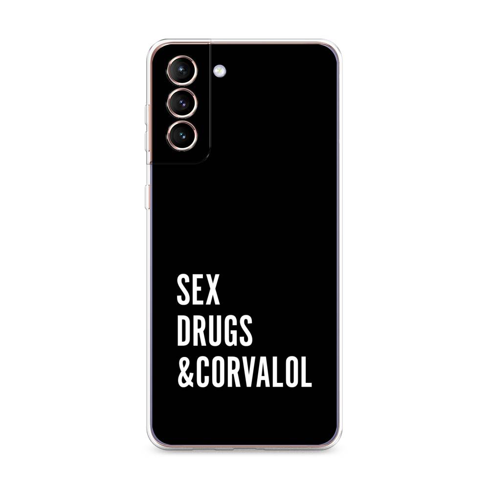 

Чехол на Samsung Galaxy S21 Plus Corvalol, Черный;серый;белый, 2102150-6