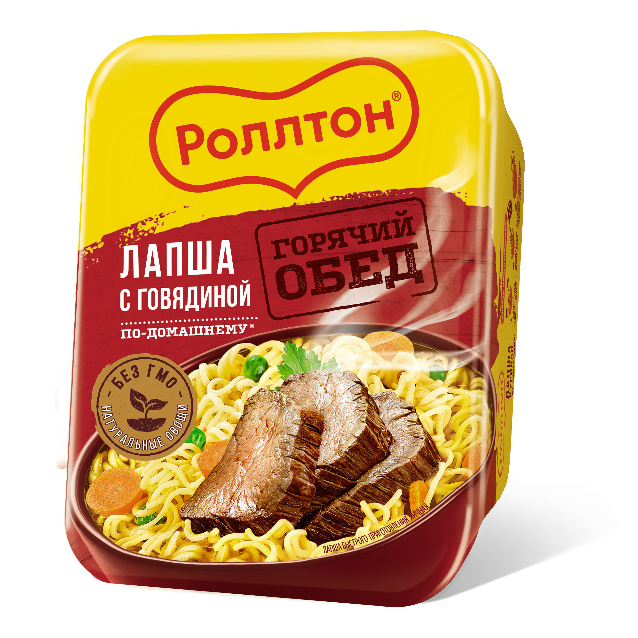 

Лапша Роллтон по-домашнему с говядиной быстрого приготовления 90 г