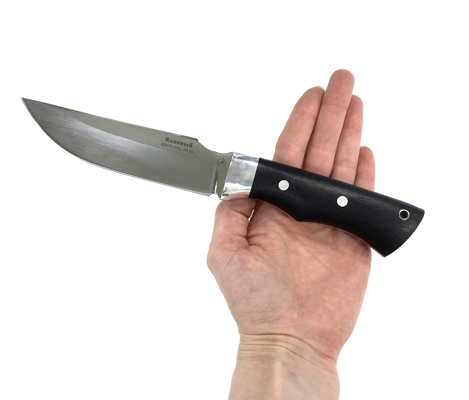 Нож ИП. Фурсач Рысь, 95х18, граб, цельнометаллический