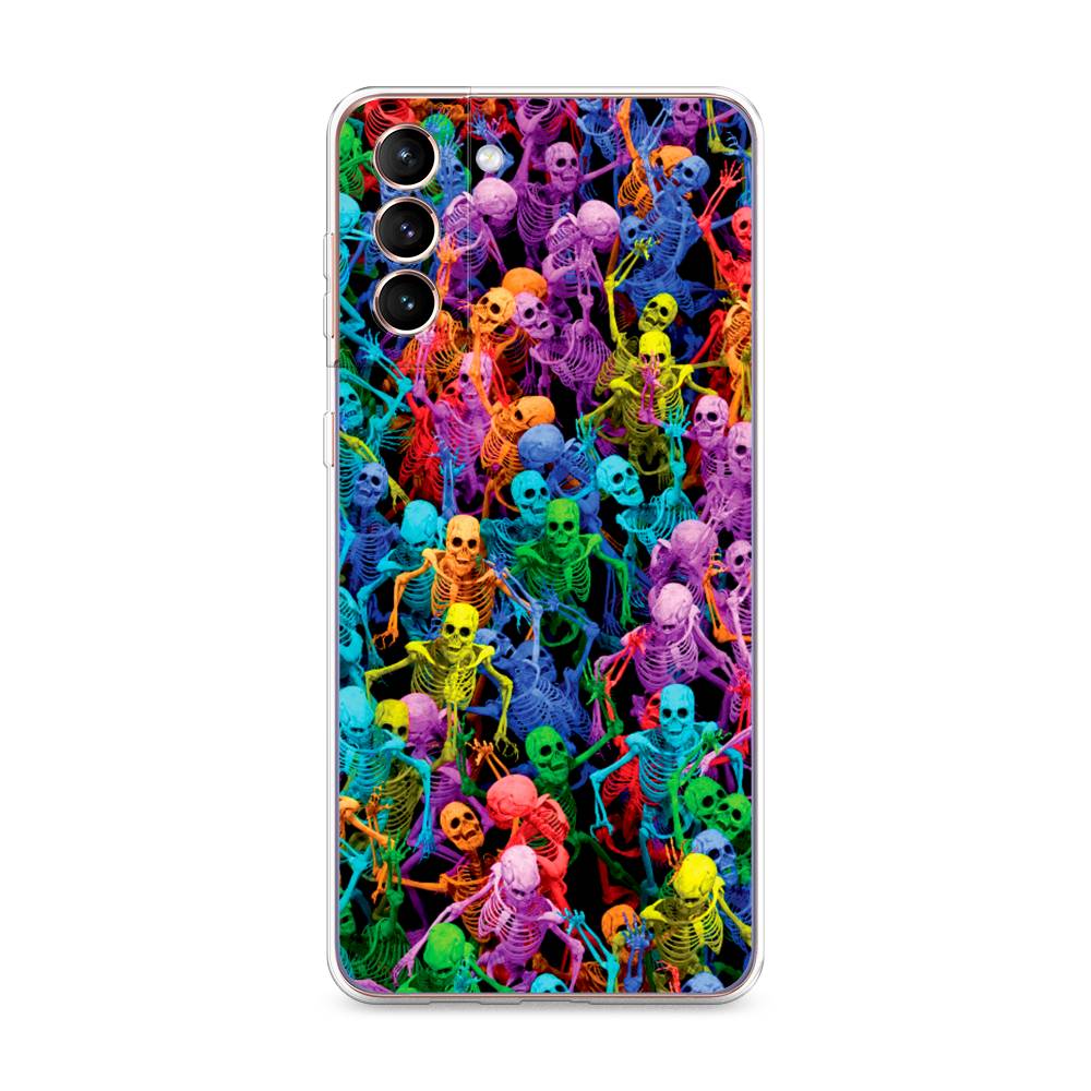 

Чехол на Samsung Galaxy S21 Plus "Вечеринка скелетов", Фиолетовый;желтый;оранжевый, 2102150-6