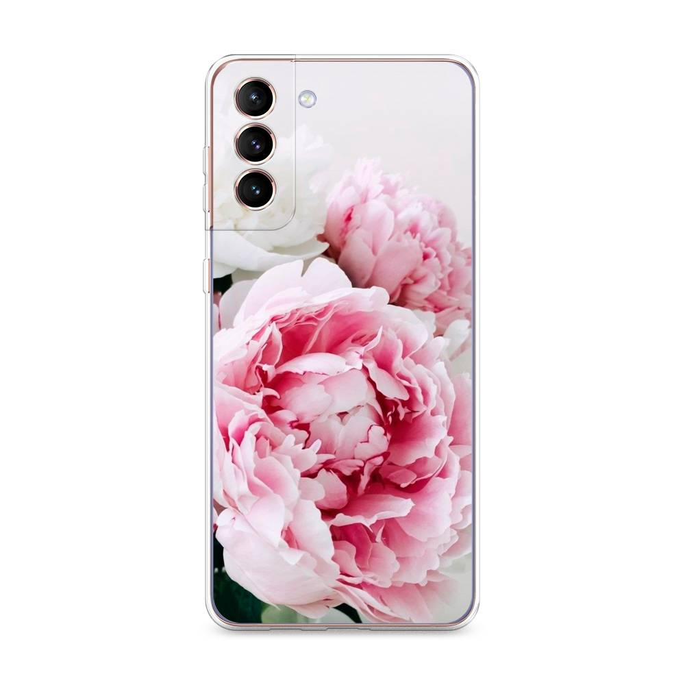 

Чехол на Samsung Galaxy S21 Plus Розовые и белые пионы, Розовый;белый, 2102150-2