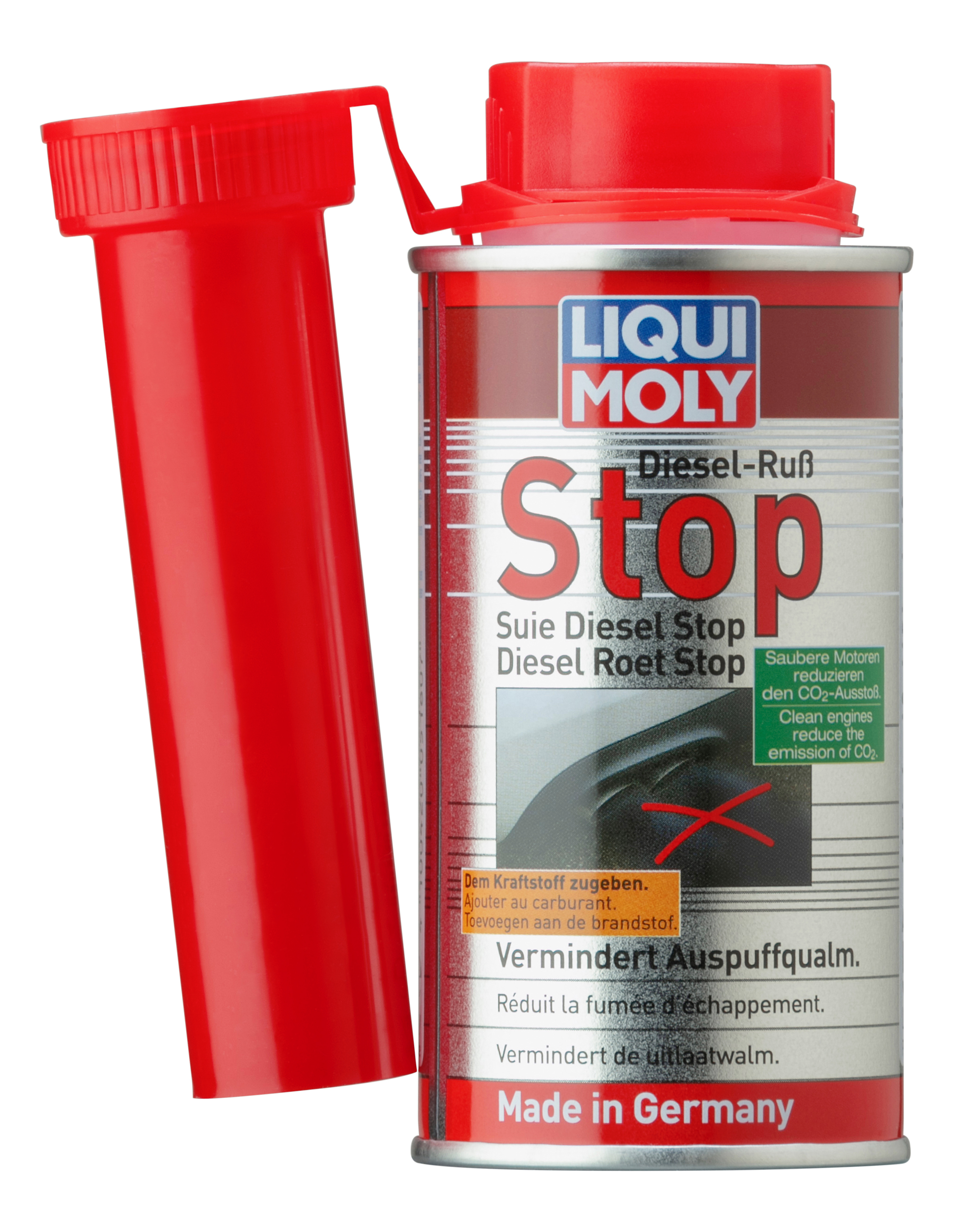 Присадка для уменьшения дымности дизельных двигателей LIQUI MOLY 5180 0,15 л Diesel Russ-Stop оранжевый