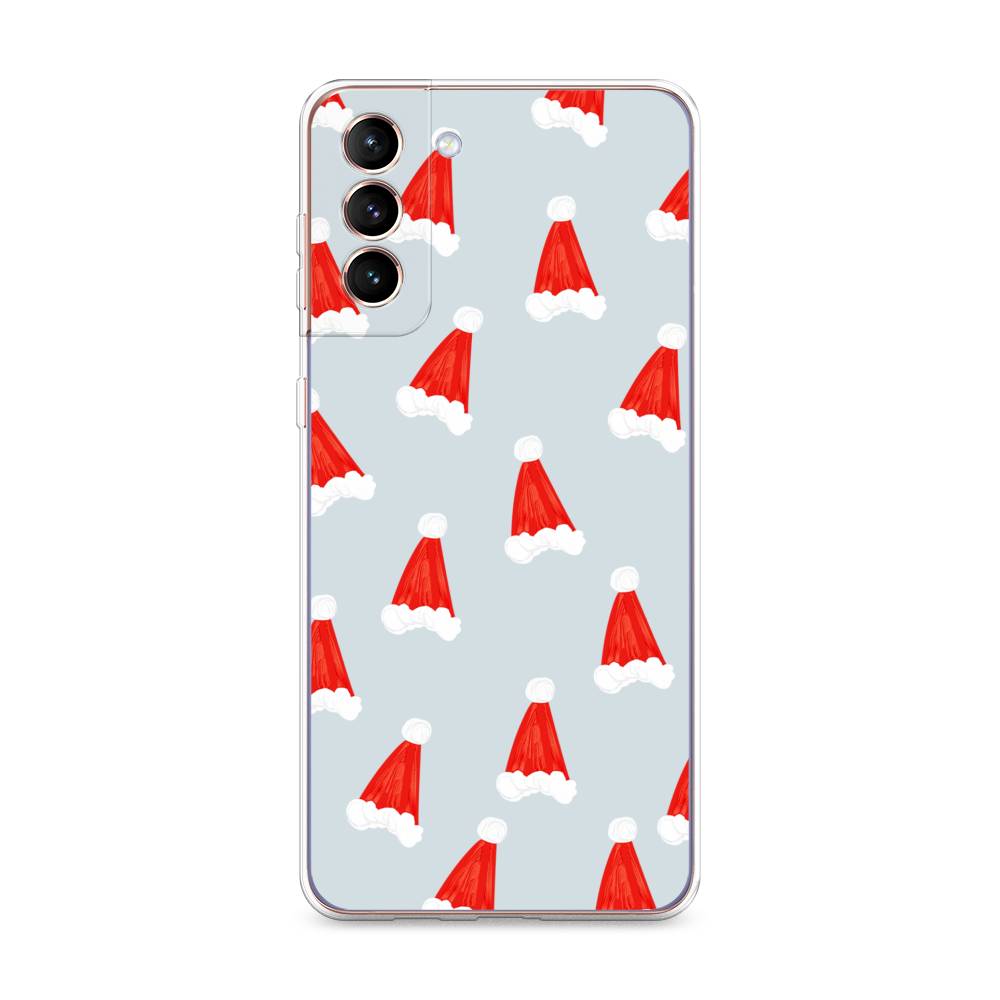 

Чехол на Samsung Galaxy S21 Plus Новогодние шапочки, Белый;красный;серый, 2102150-5