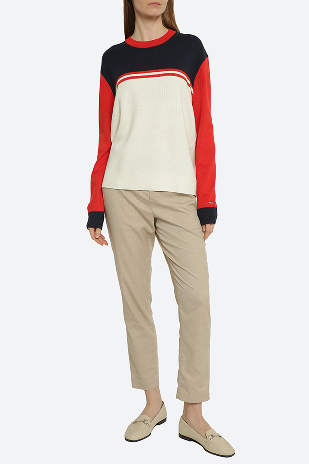 

Джемпер женский Tommy Hilfiger XF0XF00654YAP белый M, XF0XF00654YAP