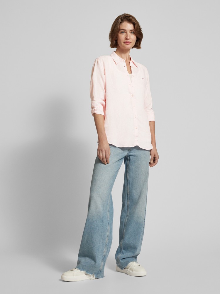 

Рубашка женская Tommy Hilfiger WW0WW42037 розовая 42 EU, Розовый, WW0WW42037