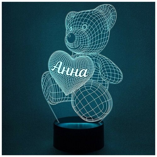 

Ночник Amstek "Мишка именной Анна"