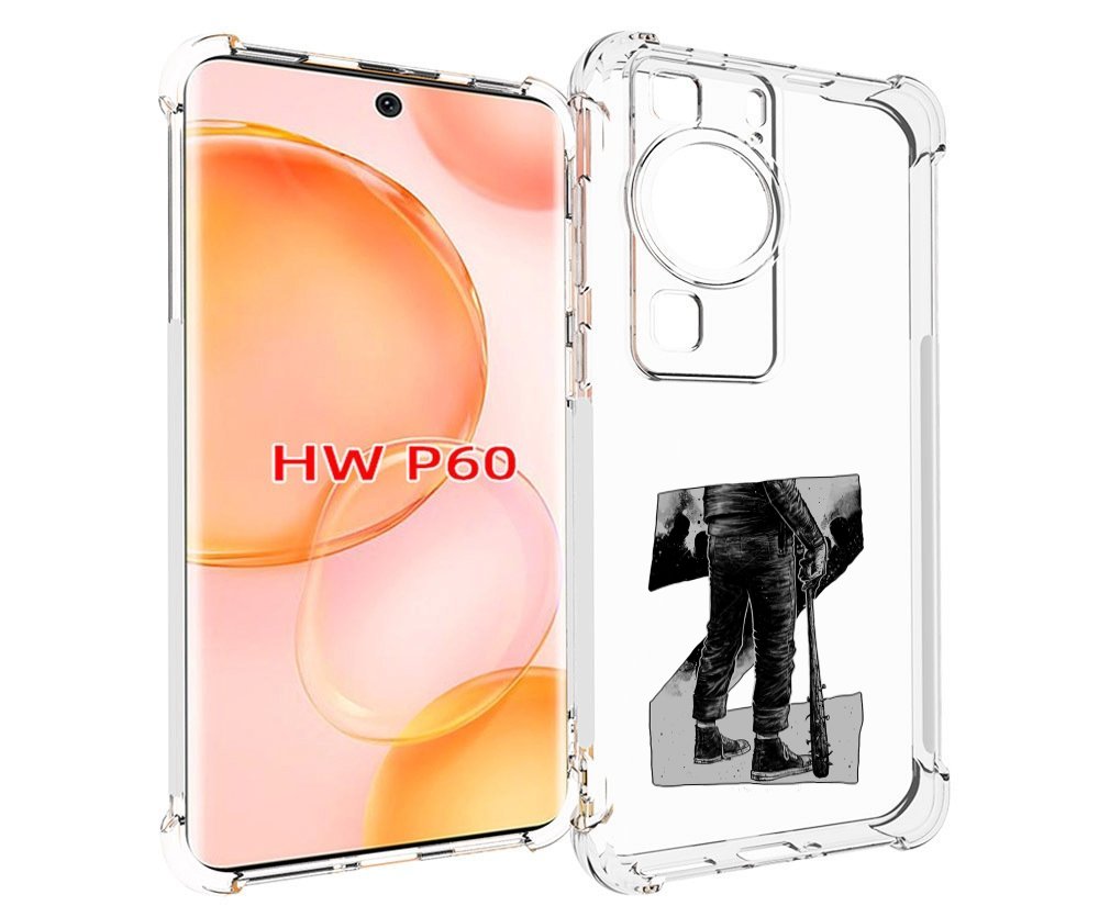 

Чехол MyPads воин черно белый для Huawei P60, Tocco