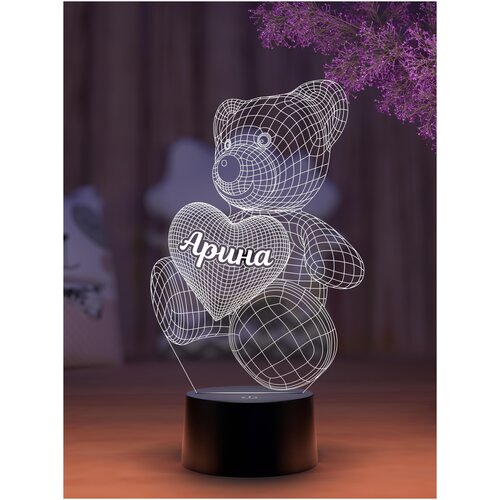 

Ночник Amstek "Мишка именной Арина"