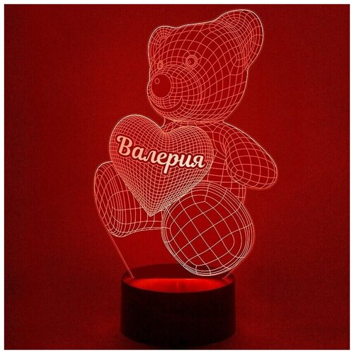 

Ночник Amstek "Мишка именной Валерия"