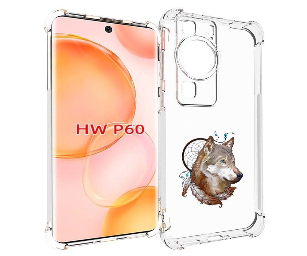 

Чехол MyPads волк и ловец снов для Huawei P60, Tocco