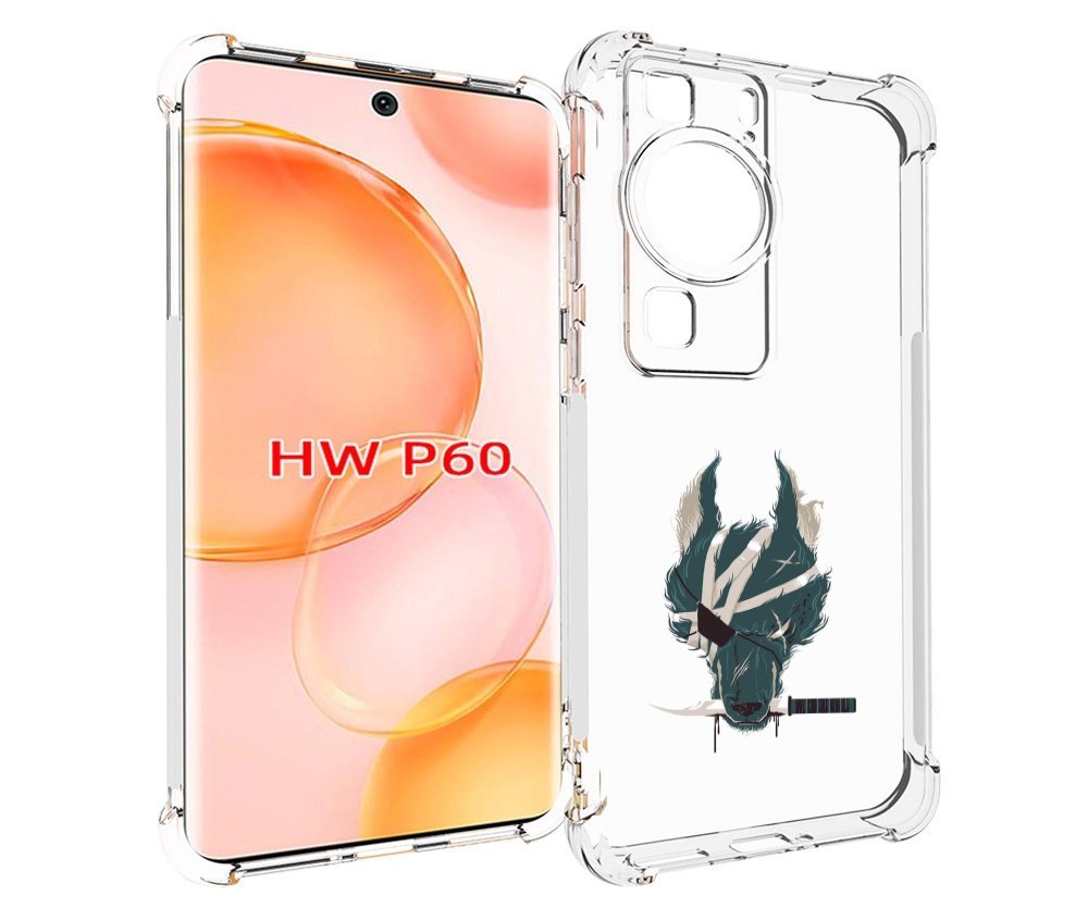Чехол MyPads волк-разбойник для Huawei P60