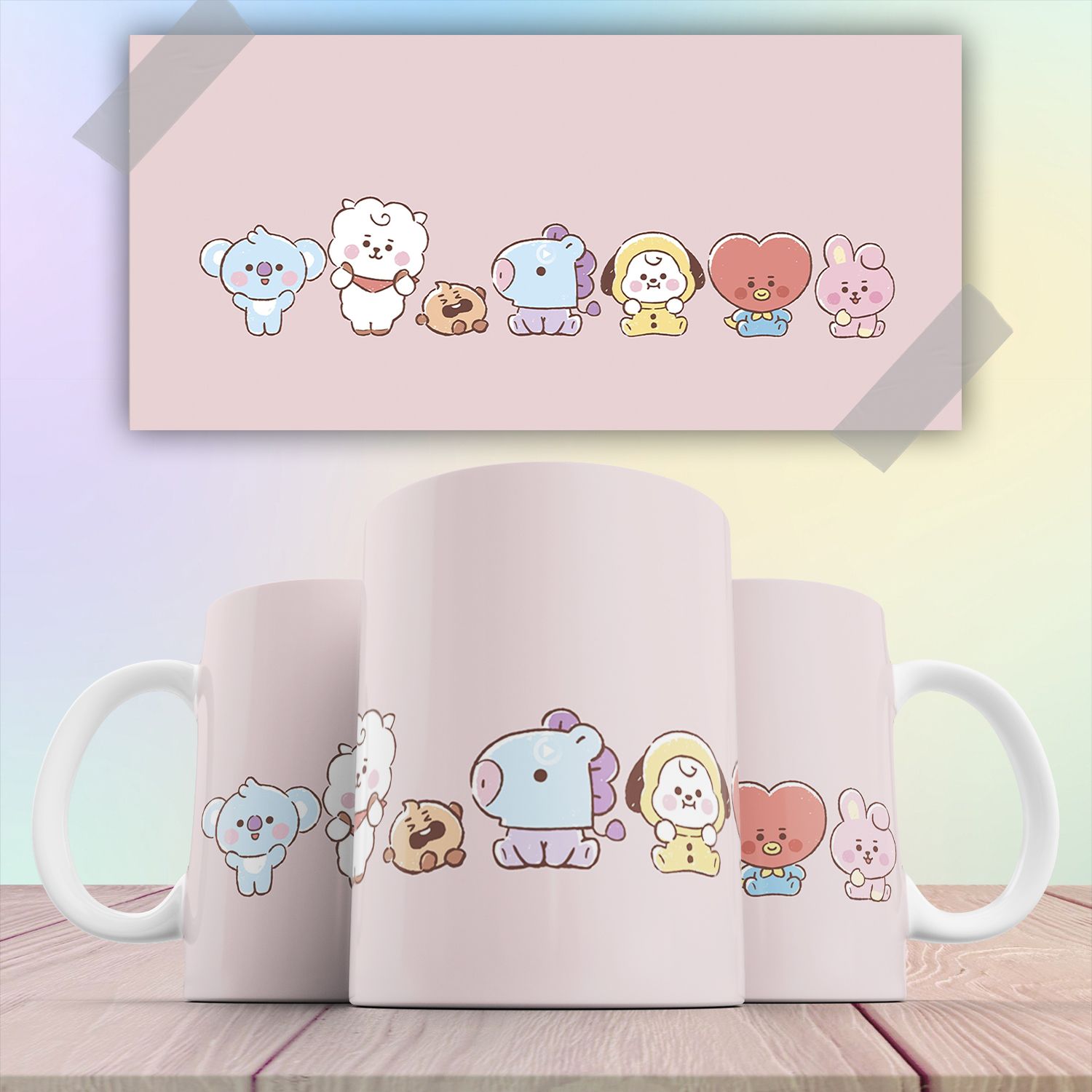 

Кружка BT21 БТС К-поп BTS K-pop 330 мл