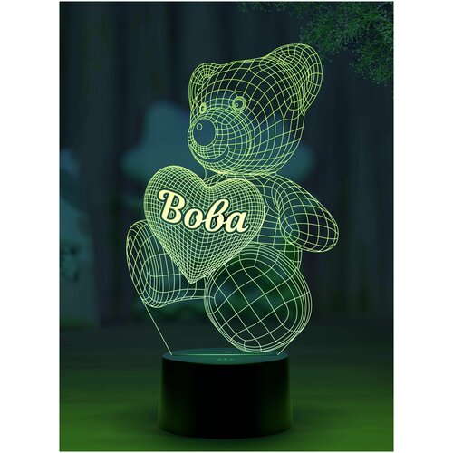 

Ночник Amstek "Мишка именной Вова"