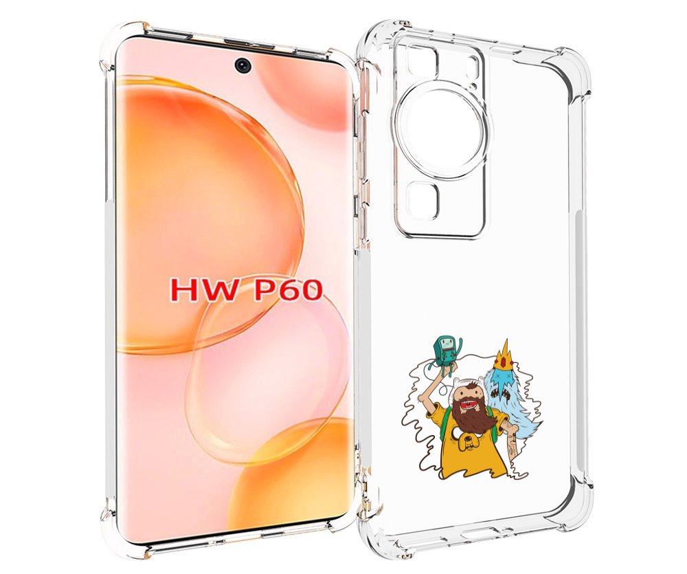 Чехол MyPads время приключений старый Финн для Huawei P60