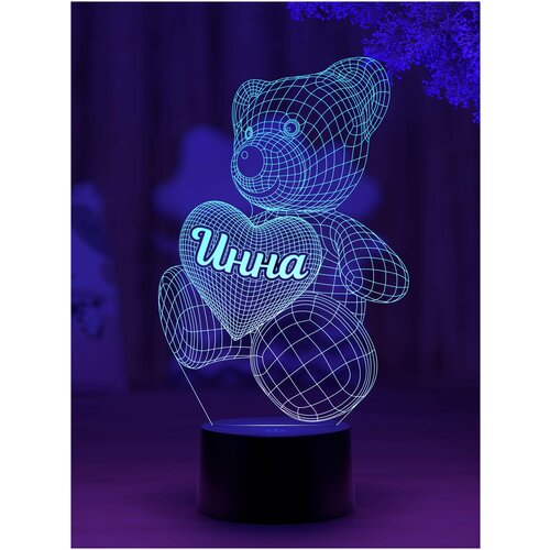 

Ночник Amstek "Мишка именной Инна"