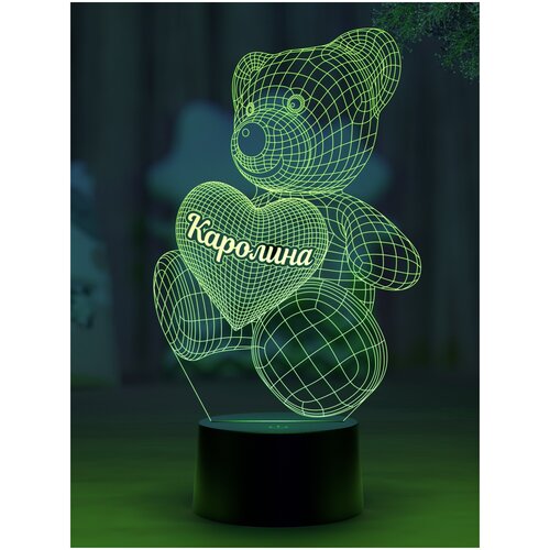 

Ночник Amstek "Мишка именной Каролина"