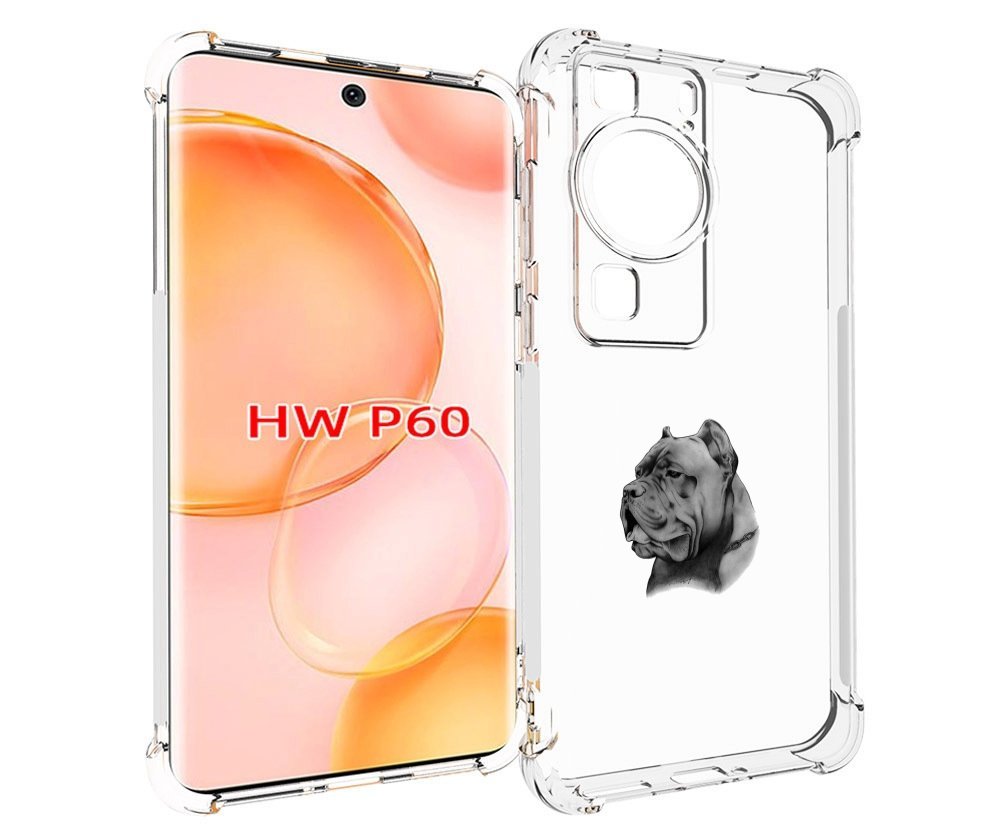 

Чехол MyPads грозный бульдог для Huawei P60, Tocco