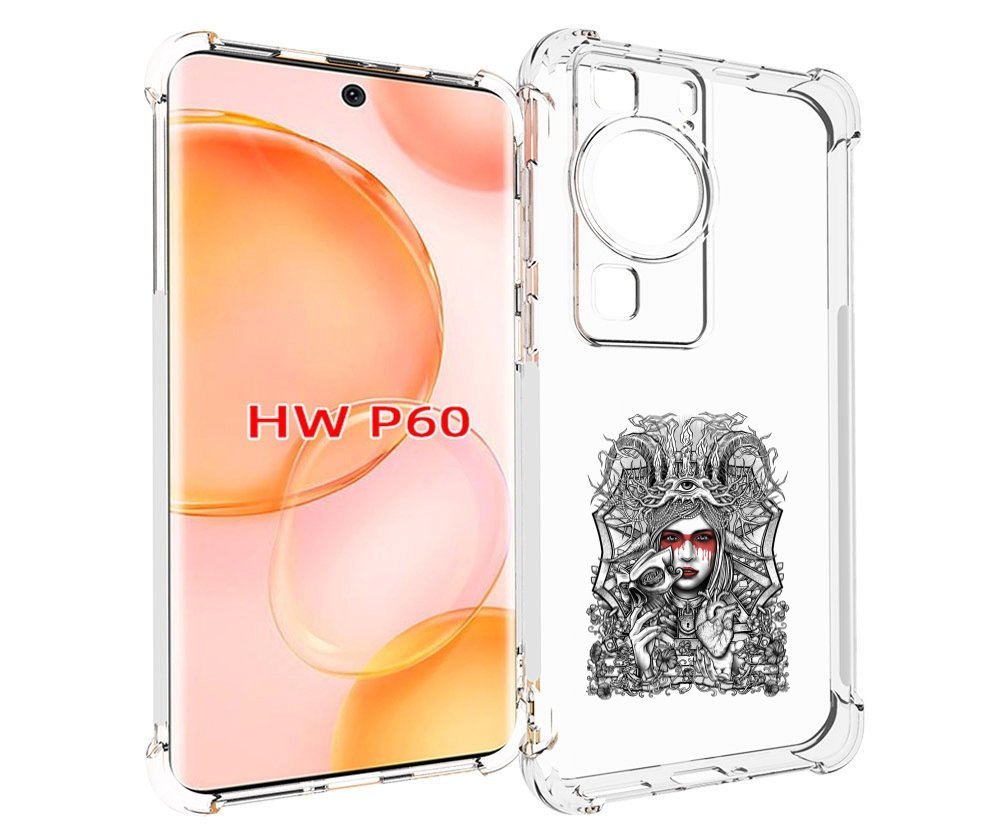 

Чехол MyPads грусная девушка для Huawei P60, Tocco