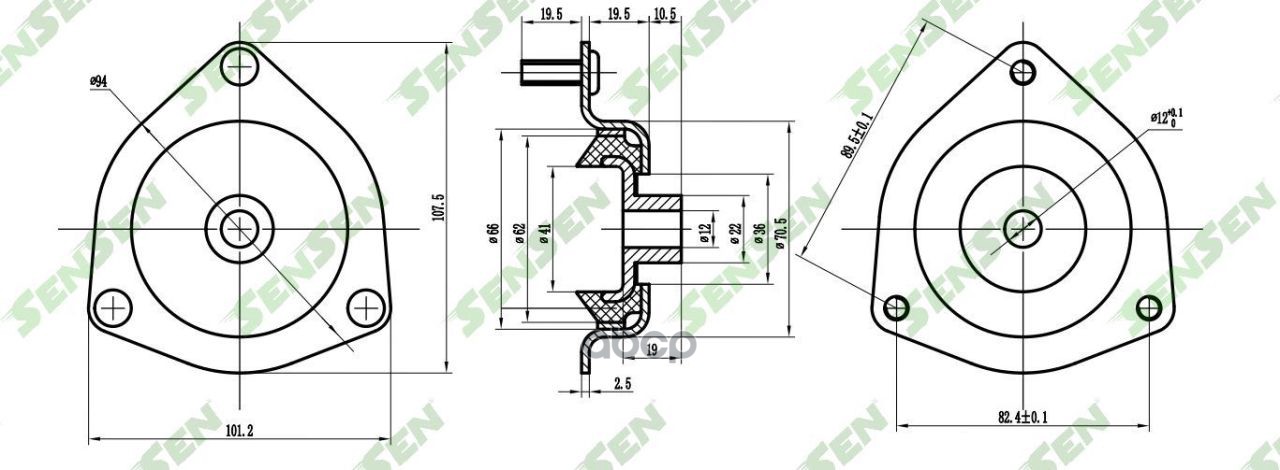 

Опора амортизатора переднего nissan almera n16 all 00>