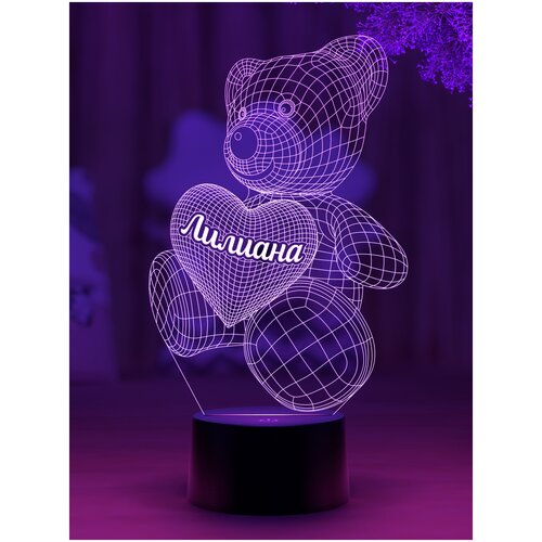 

Ночник Amstek "Мишка именной Лилиана"