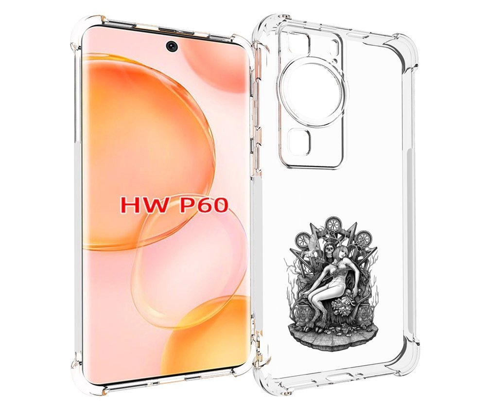 

Чехол MyPads девушка на троне для Huawei P60, Tocco