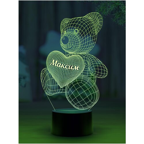 

Ночник Amstek "Мишка именной Максим"