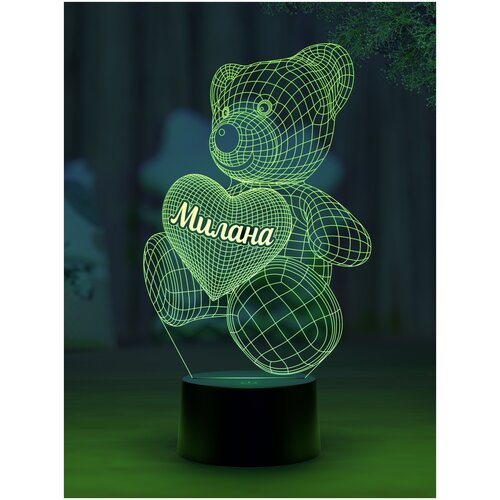 

Ночник Amstek "Мишка именной Милана"