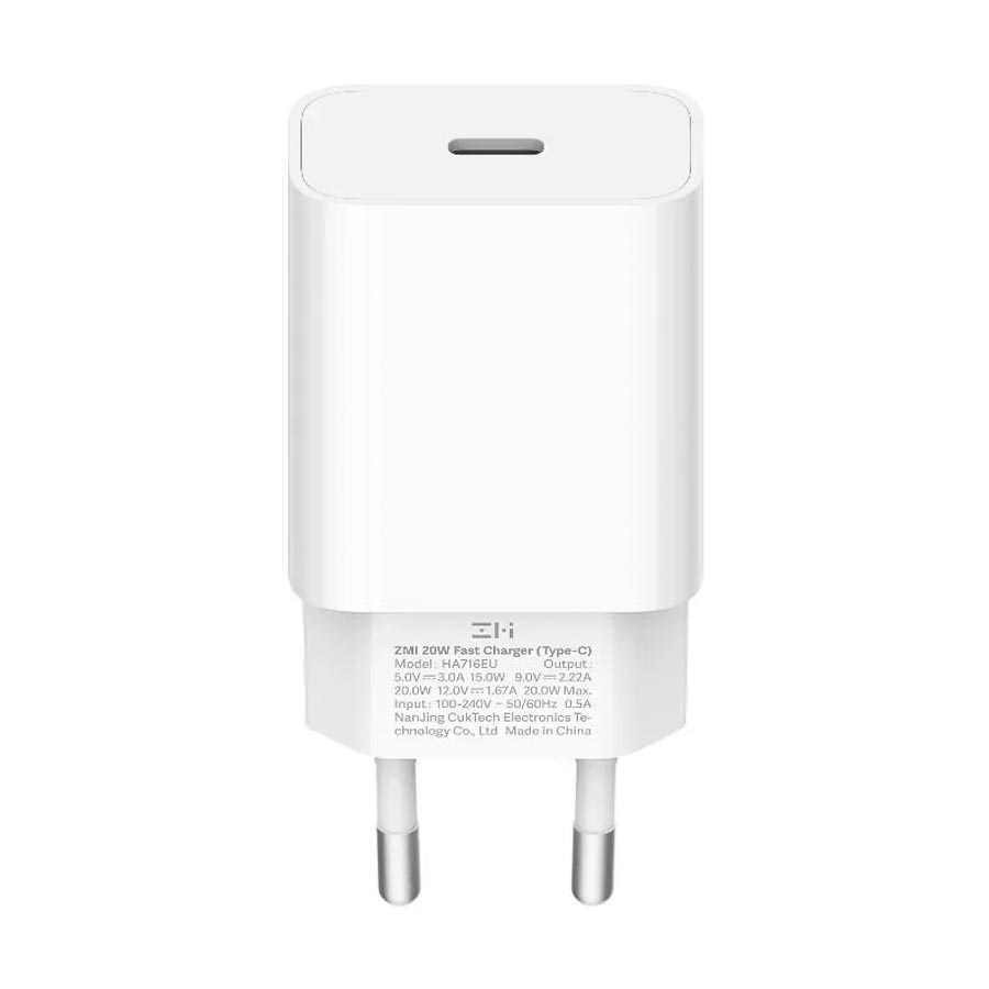 Сетевое зарядное устройство ZMI TypeC MFI 20W QC 3.0 PD Apple QC charger 2A EU