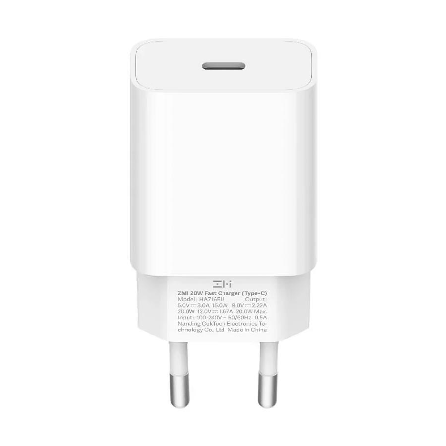 фото Сетевое зарядное устройство xiaomi (mi) zmi typec mfi 20w qc 3.0 pd apple qc charger 2a eu