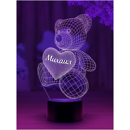 

Ночник Amstek "Мишка именной Михаил"