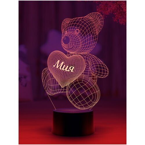 

Ночник Amstek "Мишка именной Мия"