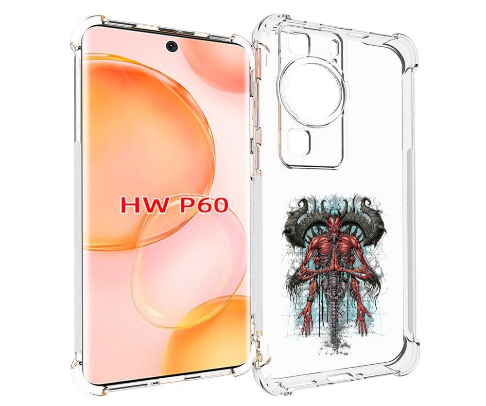 

Чехол MyPads дьявол для Huawei P60, Tocco