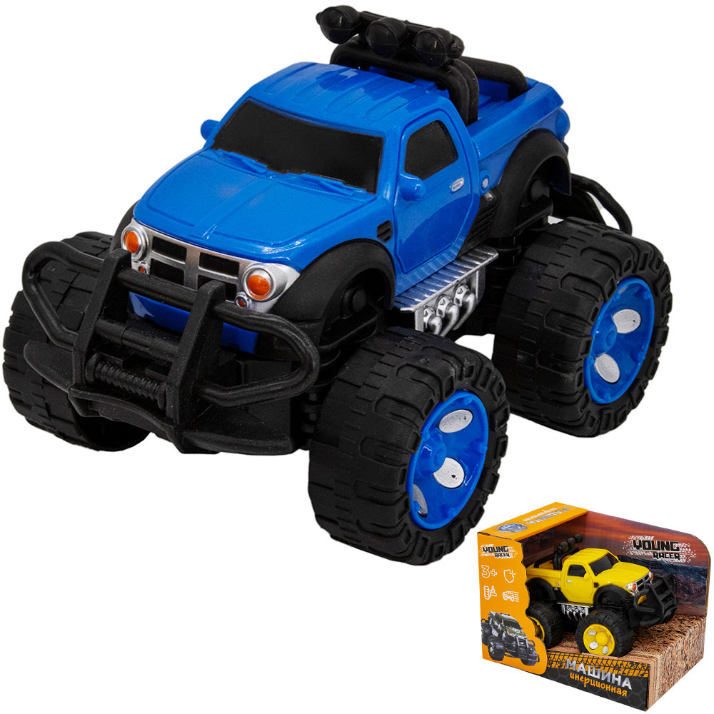 

Машина инерционная Young Racer 6150BYS в коробке, Желтый;синий