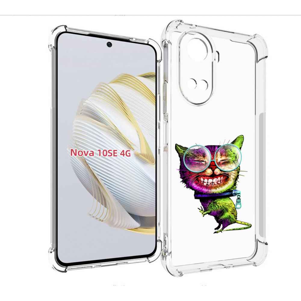 

Чехол MyPads Веселый кот для Huawei Nova 10 SE, Прозрачный, Tocco
