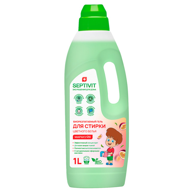 

Гель для стирки цветного белья Маракуйя Septivit Premium 1л