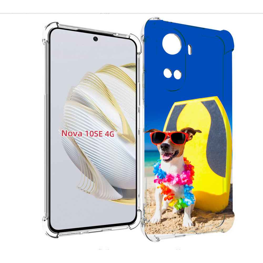 

Чехол MyPads Гавайская-собака для Huawei Nova 10 SE, Прозрачный, Tocco
