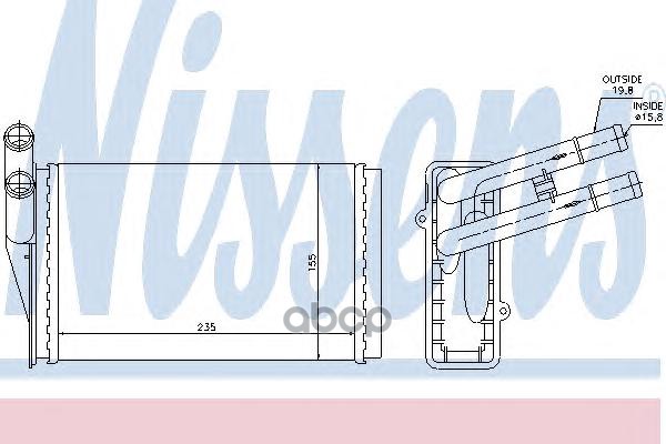 

Теплообменник Отопителя Nissens 70221
