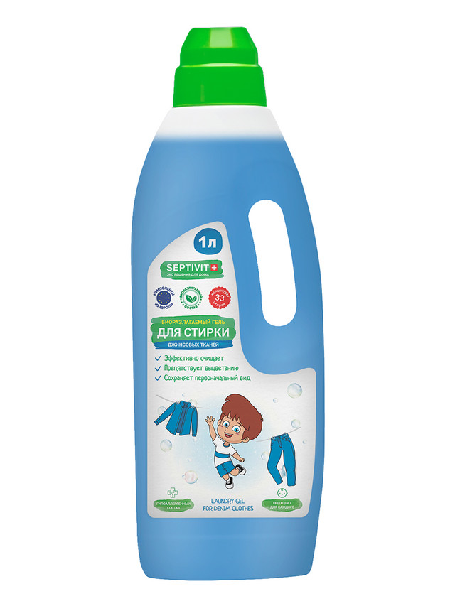 фото Гель для стирки джинсовых тканей septivit premium 1л