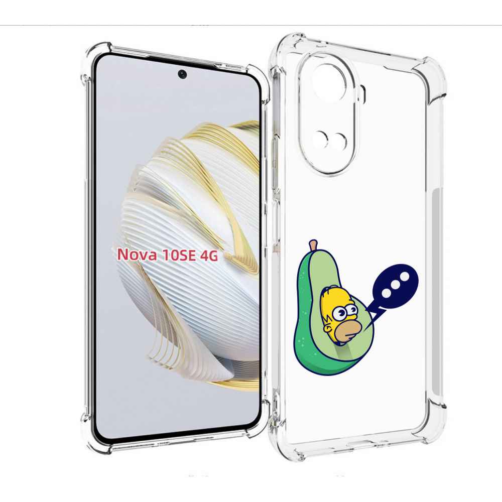 

Чехол MyPads Гомер-авокадо для Huawei Nova 10 SE, Прозрачный, Tocco