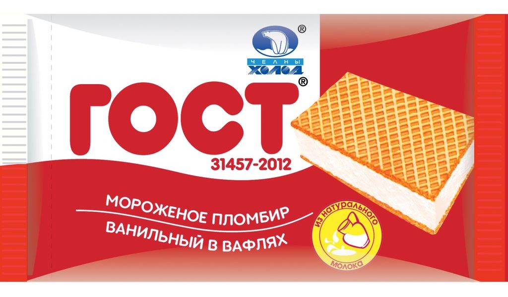 

Мороженое пломбир Челны Холод ванильный в вафлях 70 г