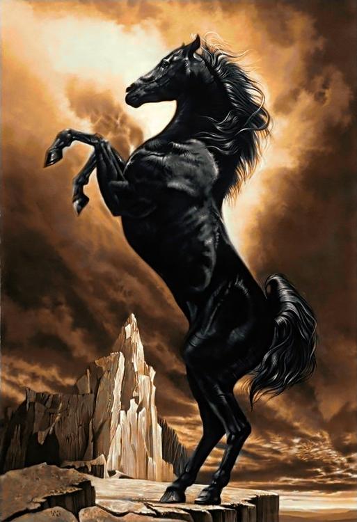

Алмазная вышивка Гранни Могучий конь, 48x70 см, Могучий конь
